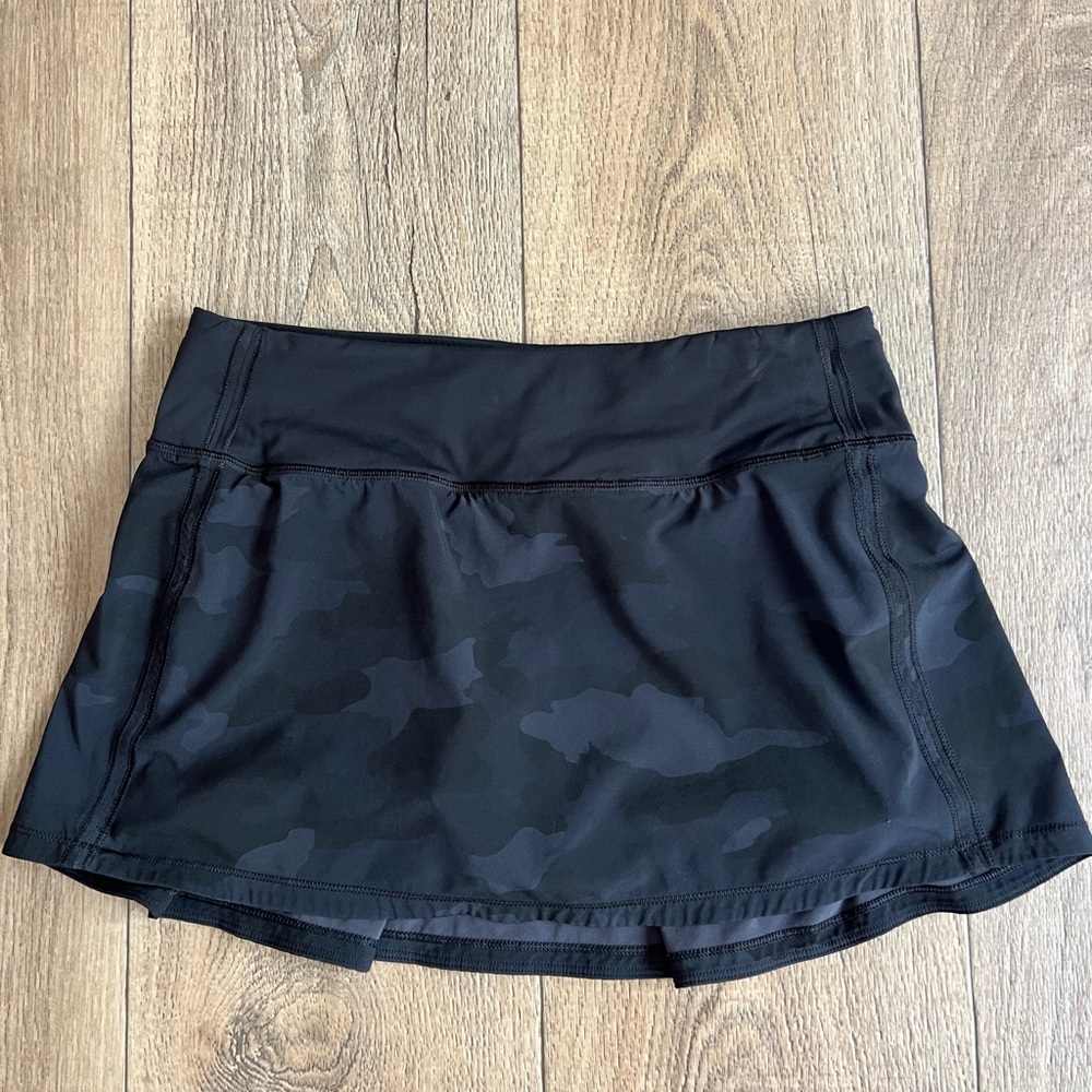 Lululemon Pace Rival Mid-rise Skort - Black Camouflage
